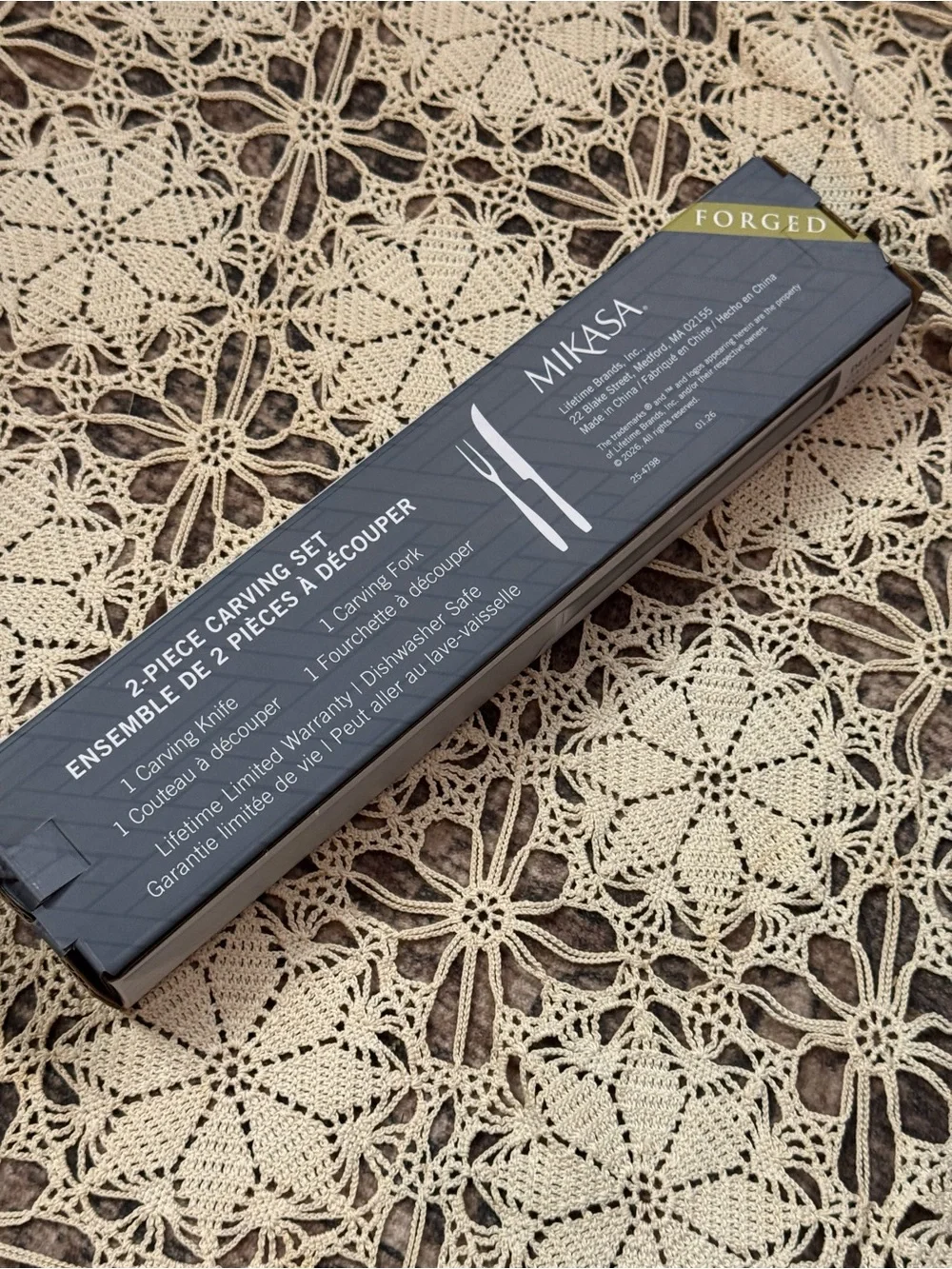 Mikasa Carving Fork and Knife